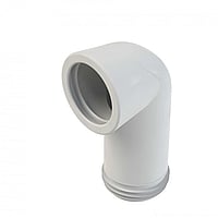 Wisa 303C toiletafvoermanchet bocht 18 cm, wit