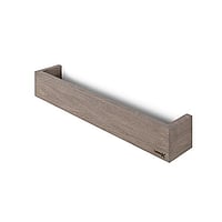 LoooX Wood Shelf Box opbergplank met mat zwarte bodemplaat 30 cm, oId grey/mat zwart