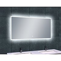 Sub Quatro-LED spiegel met dimbare LED-verlichting en spiegelverwarming 120x60 cm