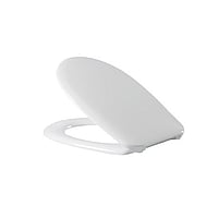 Plieger Compact toiletzitting met deksel voor hangend toilet verkort, wit