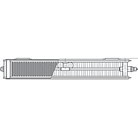 Radson bov bekl tbv paneelradiatorCompact/IntegRALe, wit le 600 mm, type 22