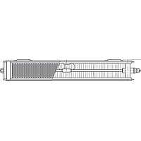 Radson ACC bovenbekleding t.b.v.paneelradiator lengte 750mm radiatortype 22, wit