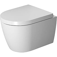 Duravit ME by Starck hangend toilet compact 48 cm Rimless, mat wit