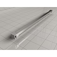 Sub SlimLine stabilisatiestang inclusief muur- en glaskoppeling 120 cm, chroom