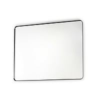 Sub 148 rechthoekige spiegel met ronde hoeken 80 x 100 cm, mat zwart