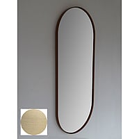 Sub 148 ovale spiegel met lijst 90 x 38 cm, mat goud