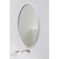 INK SP15 ronde spiegel verzonken in stalen kader ø 60 cm, mat wit
