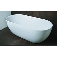 Luca Primo vrijstaand bad met dunne rand 170 x 78 x 60 cm, glans wit