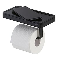 Geesa Frame toiletrolhouder met planchet 21 x 10,8 x 10,5 cm, zwart