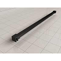 Sub SlimLine stabilisatiestang inclusief muur- en glaskoppeling 120 cm, mat zwart