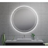 Wiesbaden Deco spiegel met LED-verlichting en spiegelverwarming ø 120 cm