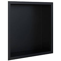 LoooX BoX inbouwnis met flens 30 x 30 x 7 cm, mat zwart