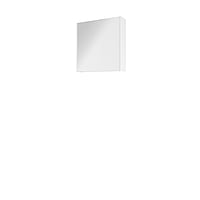 Proline Comfort spiegelkast met spiegels aan binnen- en buitenzijde en 1 deur 60 x 60 x 14 cm, glans wit