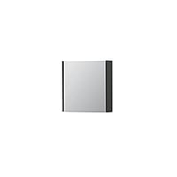 INK SPK1 spiegelkast met 1 dubbel gespiegelde deur, 1 verstelbaar glazen planchet, stopcontact en schakelaar 60 x 14 x 60 cm, mat antraciet