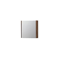 INK SPK1 spiegelkast met 1 dubbel gespiegelde deur, 1 verstelbaar glazen planchet, stopcontact en schakelaar 60 x 14 x 60 cm, noten