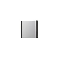 INK SPK1 spiegelkast met 1 dubbel gespiegelde deur, 1 verstelbaar glazen planchet, stopcontact en schakelaar 60 x 14 x 60 cm, houtskool eiken