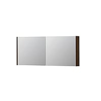 INK SPK1 spiegelkast met 2 dubbel gespiegelde deuren, stopcontact en schakelaar 140 x 14 x 60 cm, koper eiken