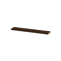 INK wandplank in houtdecor 3,5cm dik voorzijde afgekant voor ophanging in nis 120x20x3,5cm, koper eiken