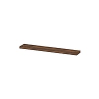 INK wandplank in houtdecor 3,5cm dik vaste maat voor vrije ophanging inclusief blinde bevestiging 80x20x3,5cm, noten