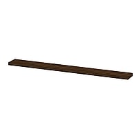 INK wandplank in houtdecor 3,5cm dik vaste maat voor vrije ophanging inclusief blinde bevestiging 120x20x3,5cm, koper eiken