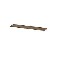 INK wandplank in houtdecor 3,5cm dik voorzijde afgekant voor ophanging in nis 180x35x3,5cm, zuiver eiken
