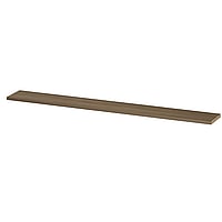 INK wandplank in houtdecor 3,5cm dik voorzijde afgekant voor ophanging in nis 275x35x3,5cm, zuiver eiken