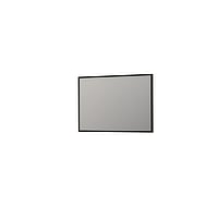 INK SP18 rechthoekige spiegel verzonken in stalen kader 80 x 120 x 4 cm, mat zwart