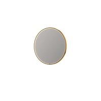 INK SP24 ronde spiegel voorzien van dimbare LED-verlichting, verwarming en colour-changing ø 100 cm, mat goud