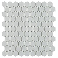 By Goof hexagon mozaiek mat voor vloer en wand 29,5 x 29,5 cm, light grey