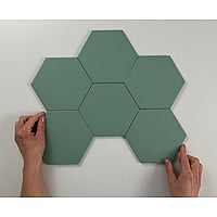Cifre Cerámica Timeless hexagon vloer- en wandtegel 15 x 17 cm, Jade mat