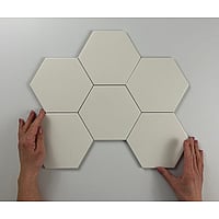 Cifre Cerámica Timeless hexagon vloer- en wandtegel 15 x 17 cm, Ivory mat