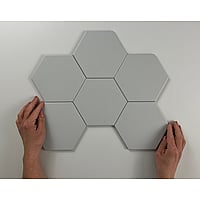 Cifre Cerámica Timeless hexagon vloer- en wandtegel 15 x 17 cm, Pearl mat