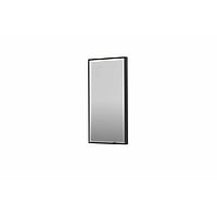 INK SP19 rechthoekige spiegel verzonken in kader met dimbare LED-verlichting, color changing, spiegelverwarming en schakelaar 40 x 4 x 80 cm, geborsteld metal black