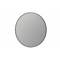 INK SP15 ronde spiegel verzonken in aluminium kader ø 120 cm, geborsteld metal black
