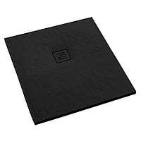 douchevloer 100x100x3,5cm antislip mat zwart