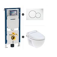 Geberit UP320 toiletset - inclusief Geberit Sigma bedieningsplaat & Geberit AquaClean 4000 douche wc, wit