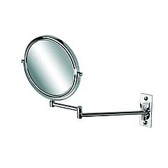 Geesa Mirror make-up spiegel met 2 armen en 3x vergrotend 20 cm, chroom