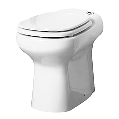 SANIBROYEUR SANICOMPACT® Elite staand toilet met toiletzitting, wit
