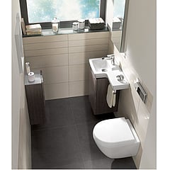Villeroy & Boch Subway 2.0 toiletzitting compact met deksel en softclose en quickrelease, wit