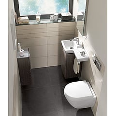 Villeroy & Boch Subway 2.0 toiletzitting compact met deksel, wit