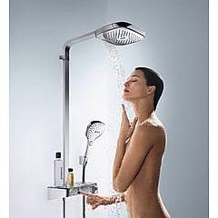 hansgrohe Raindance ShowerTablet Select regendoucheset met thermostaat, hoofd- en handdouche, chroom
