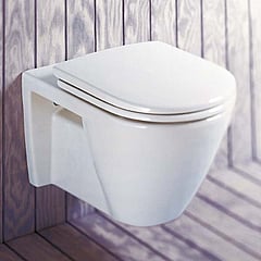 Pressalit Objecta D 172 Polygiene toiletzitting met deksel, wit