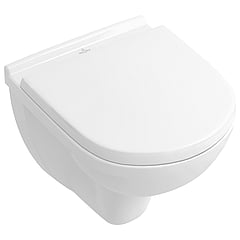 Villeroy & Boch O.novo CombiPack hangend toilet diepspoel compact inclusief toiletzitting met softclose en quickrelease, wit