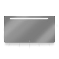 LoooX ML1-Line spiegel met LED-verlichting geïntegreerd en onder 70 x 100 cm