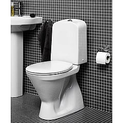 Gustavsberg Saval 2.0 toiletzitting met deksel, wit