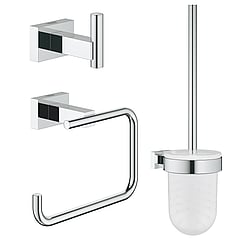 GROHE Essentials Cube toiletaccessoireset 3-in-1, chroom