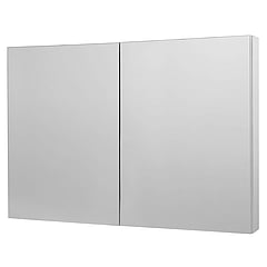 Sub 16 spiegelkast met 2 deuren 74 x 120 x 13 cm, chroom