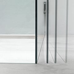 Sealskin I AM zijwand voor combinatie met swingdeur 900 mm, 8 mm helder veiligheidsglas + antikalk, RVS-look