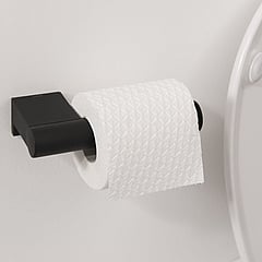 Tiger Bold toiletrolhouder zonder klep 16,8x8,5x4,2 cm, zwart