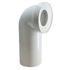 Sub Abu Sok toiletaansluiting bocht 90° 11 cm, wit